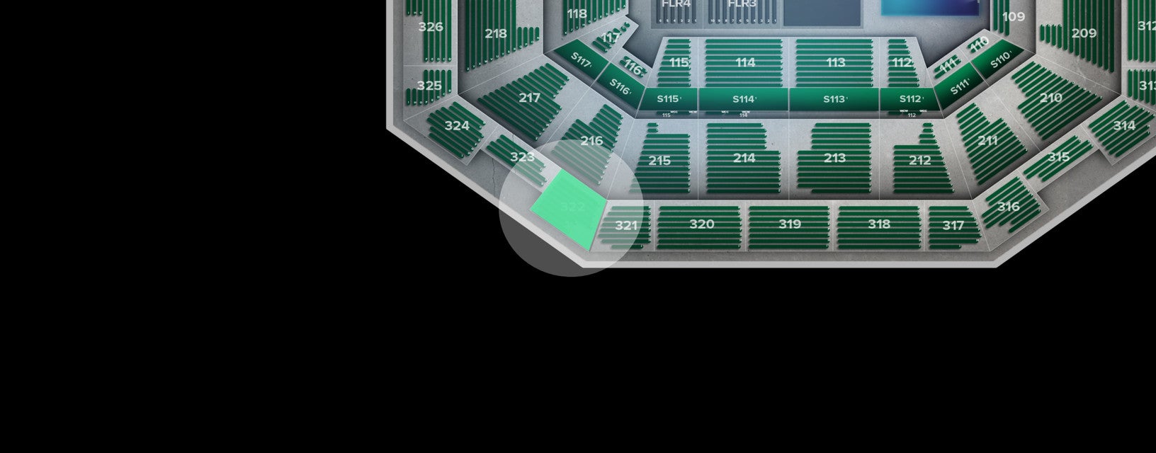 Seat view from Upper