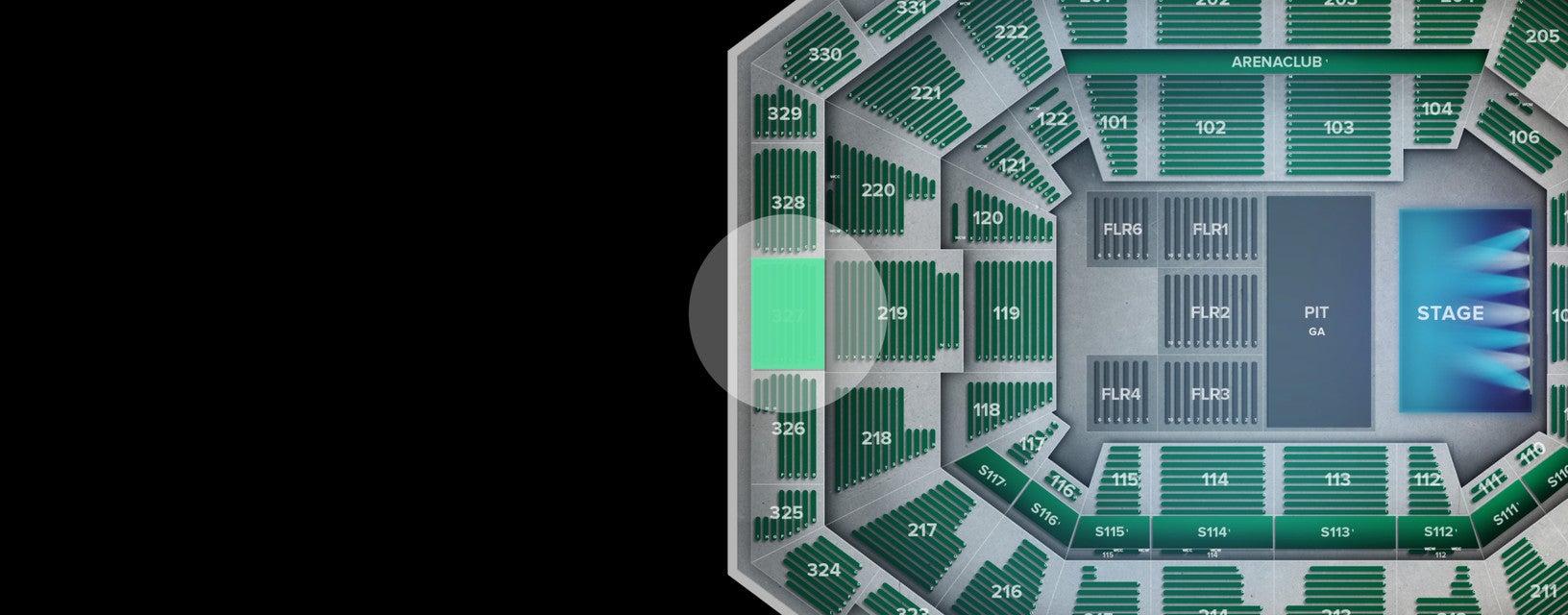 Seat view from Upper