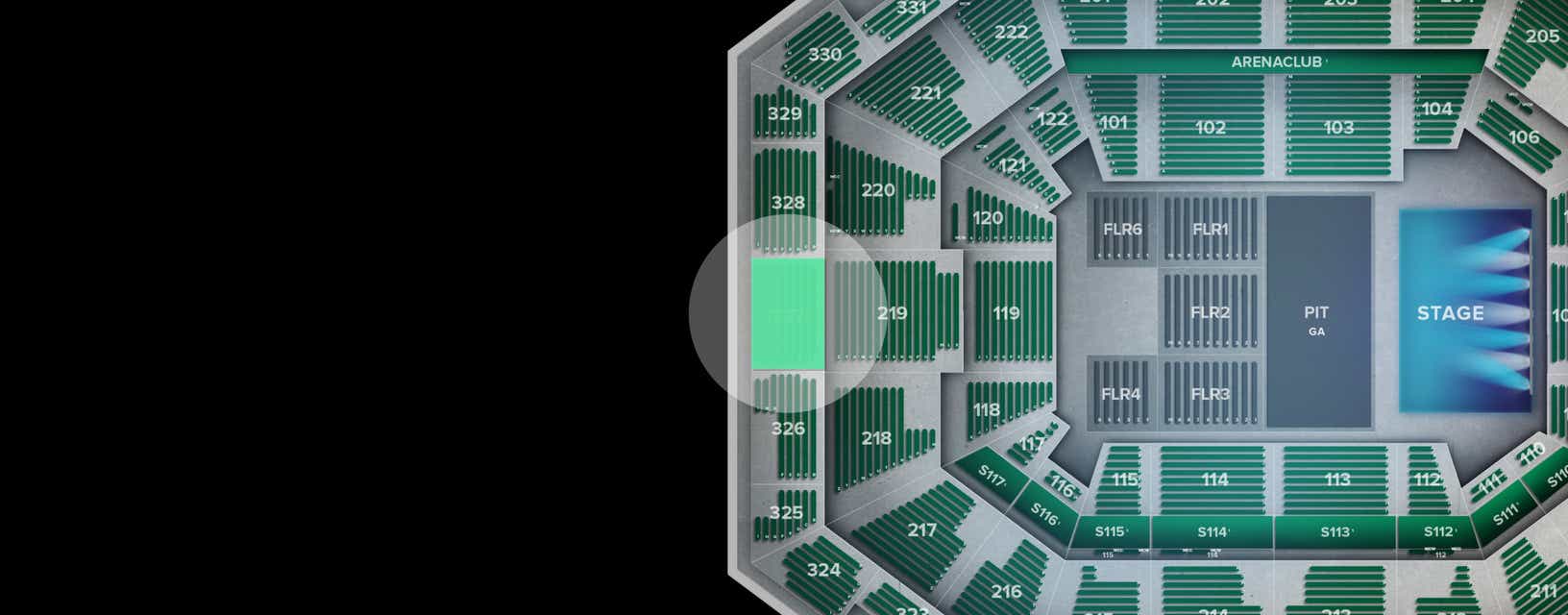 Seat view from Upper