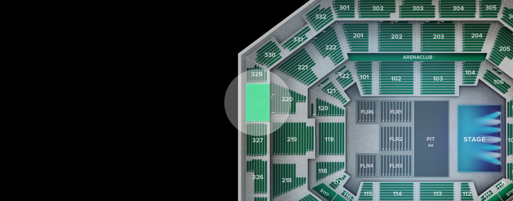 Seat view from Upper