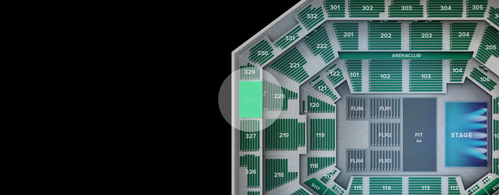 Seat view from Upper