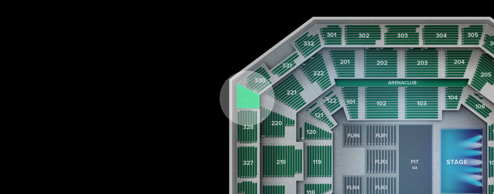 Seat view from Upper