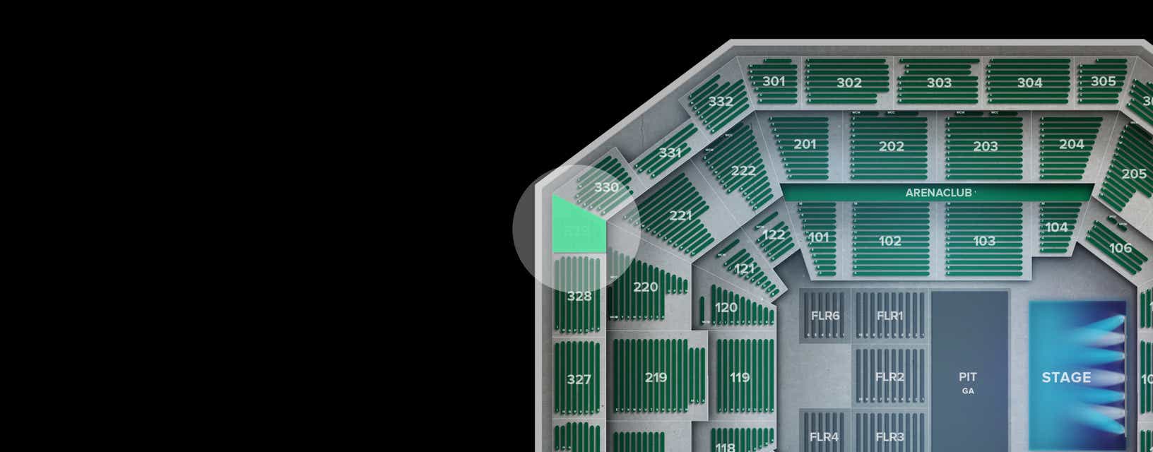 Seat view from Upper