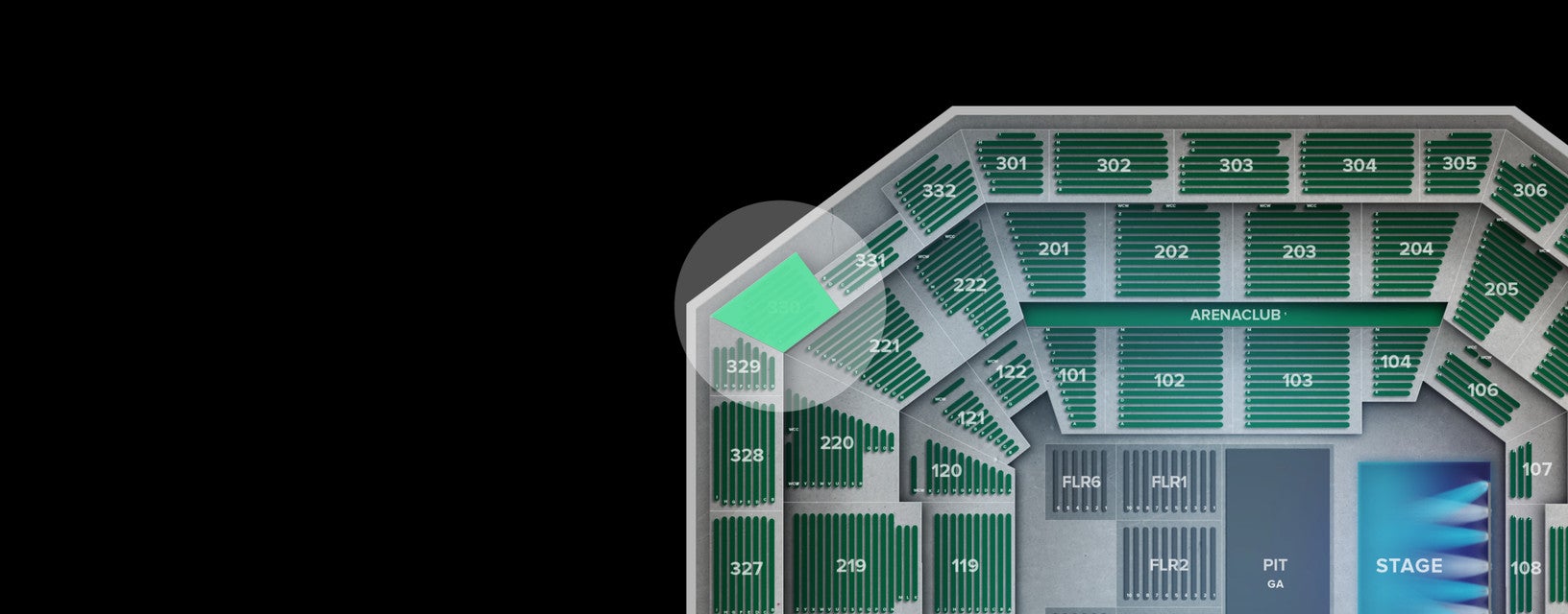Seat view from Upper
