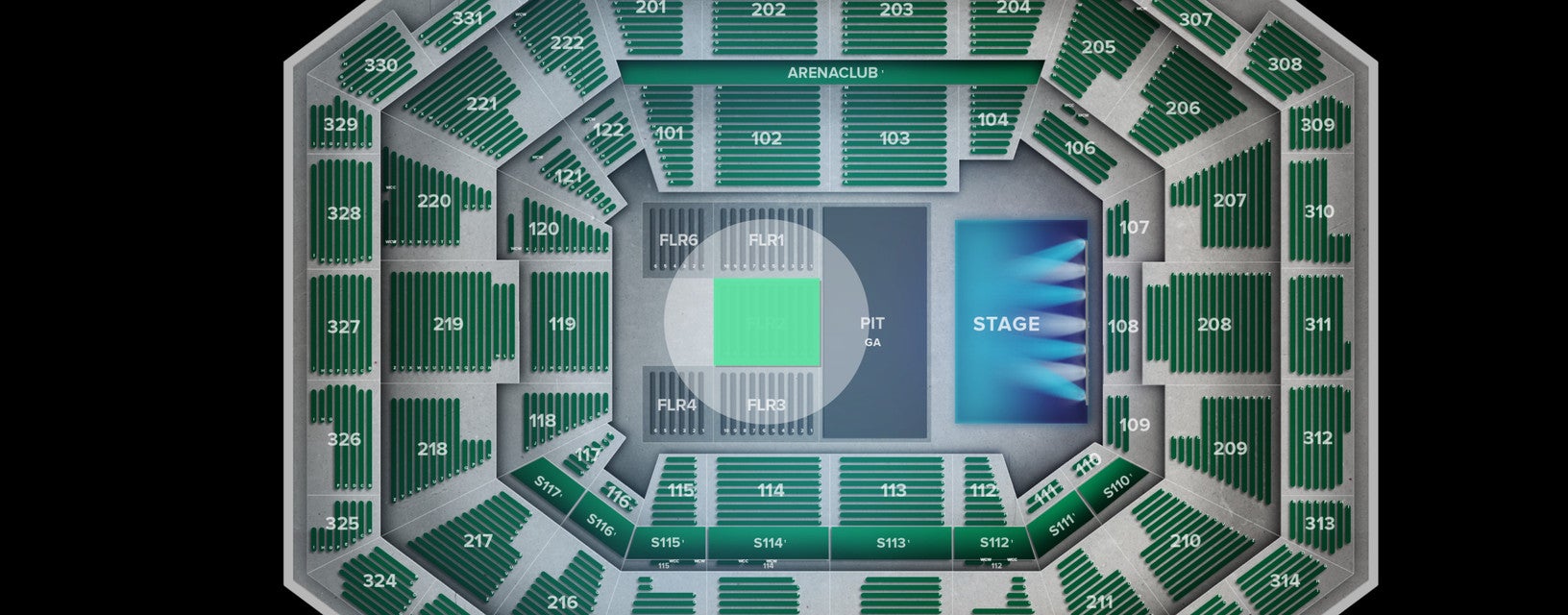 Seat view from Floor