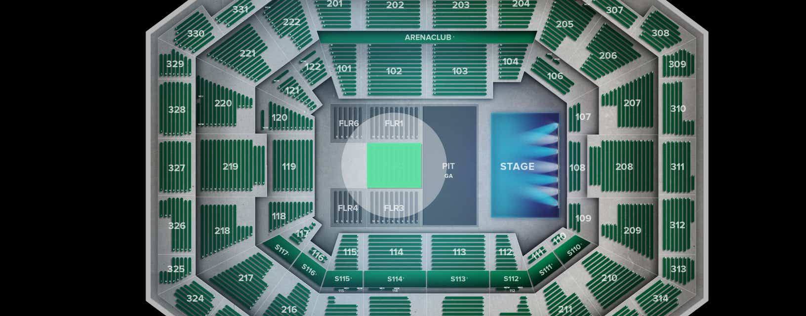 Seat view from Floor