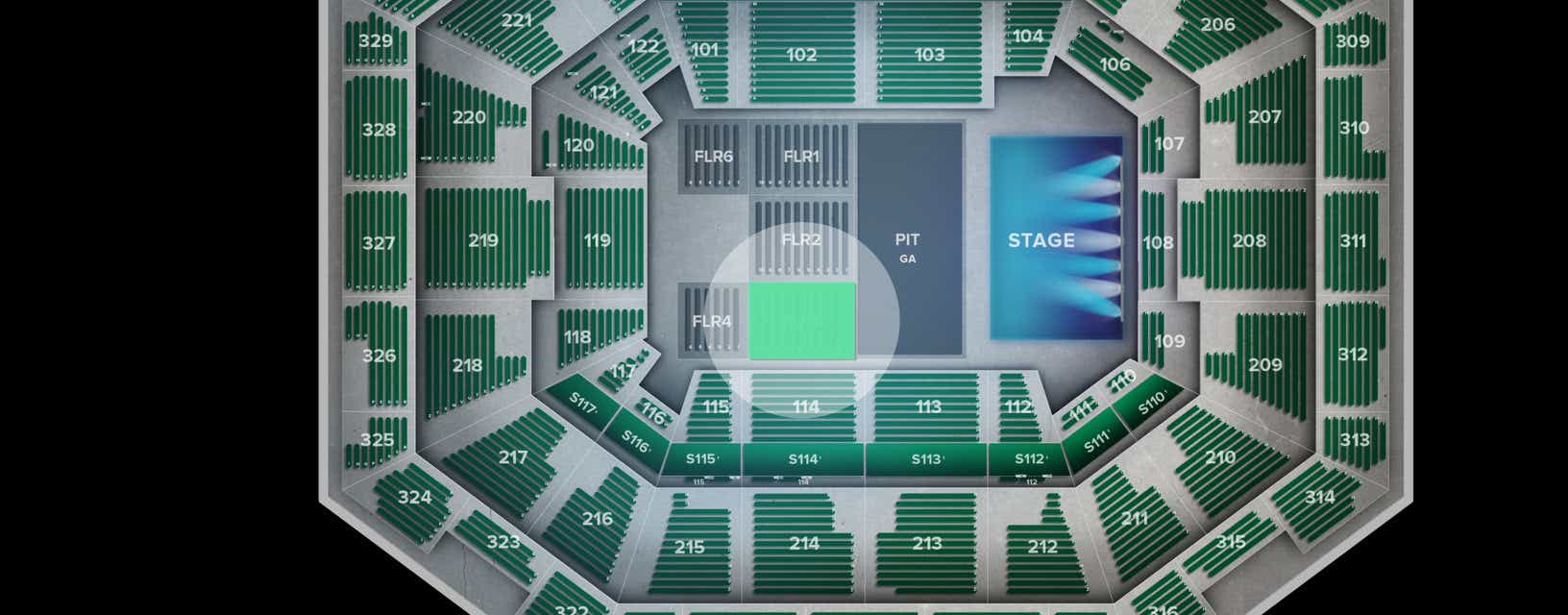 Seat view from Floor