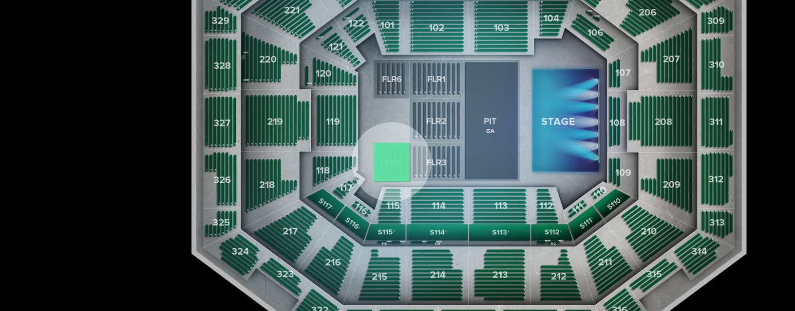Seat view from Floor