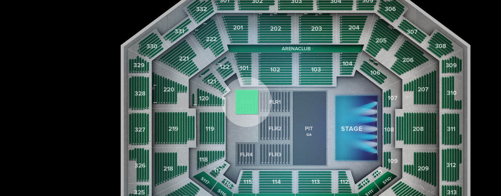 Seat view from Floor