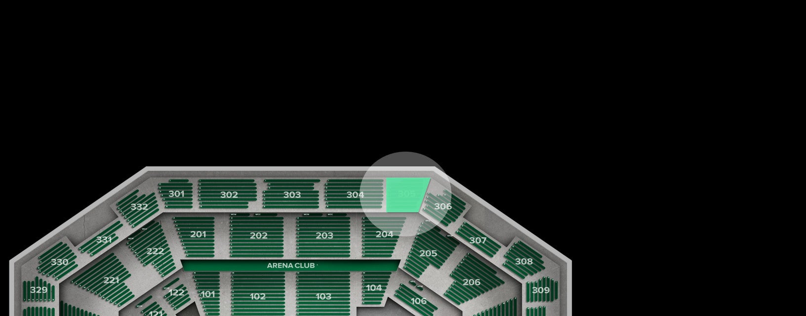 Seat view from Upper