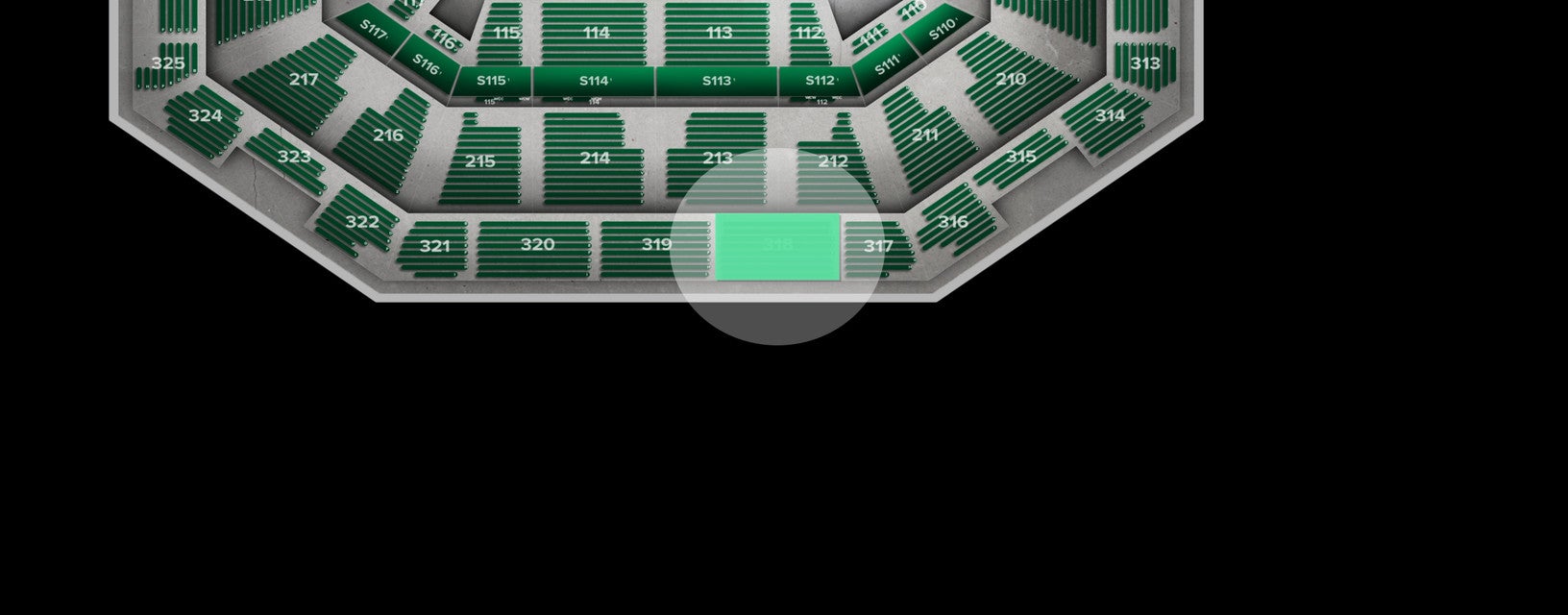 Seat view from Upper