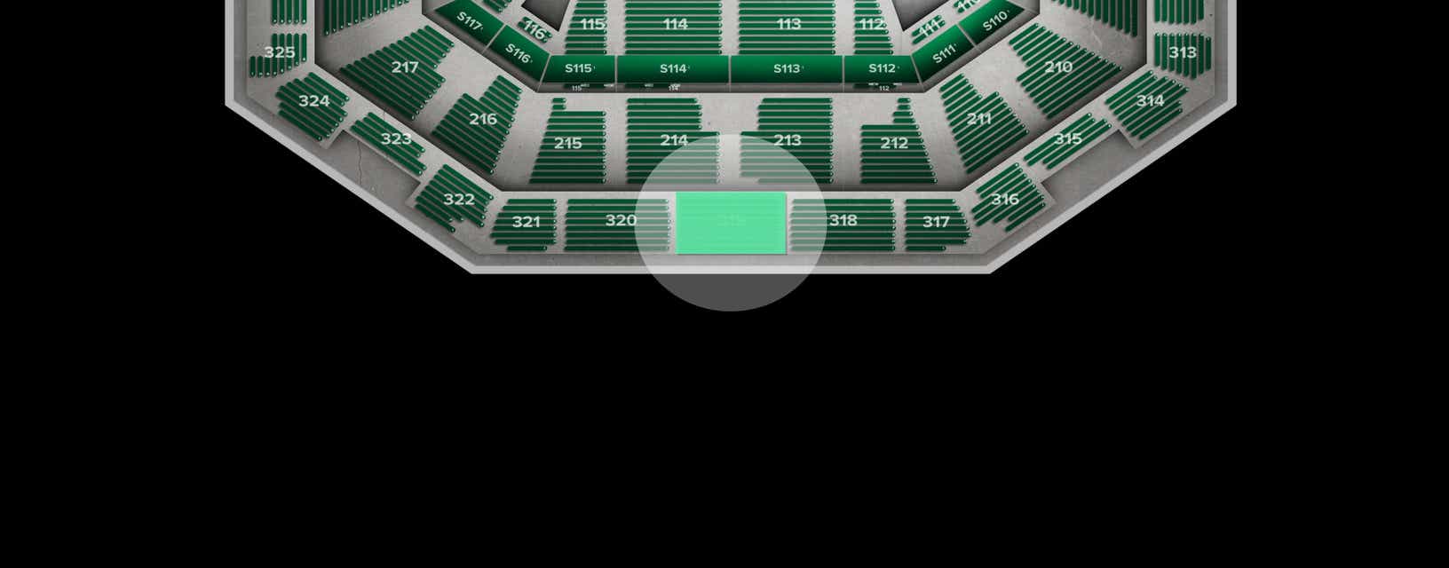 Seat view from Upper