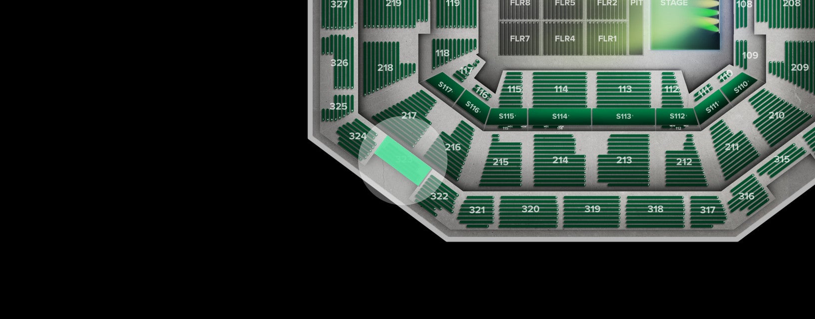 Seat view from Upper