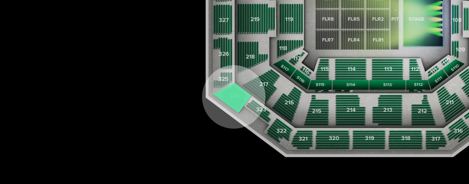 Seat view from Upper