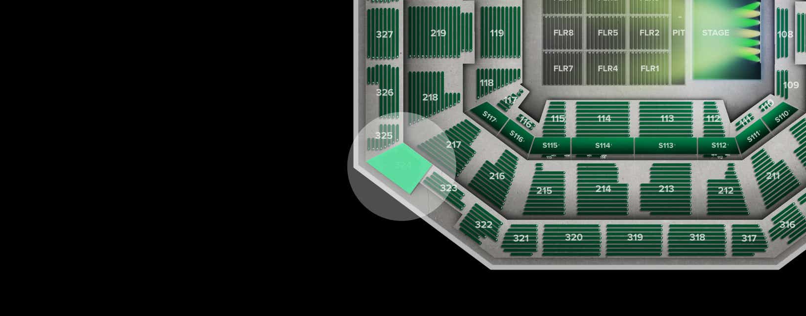Seat view from Upper