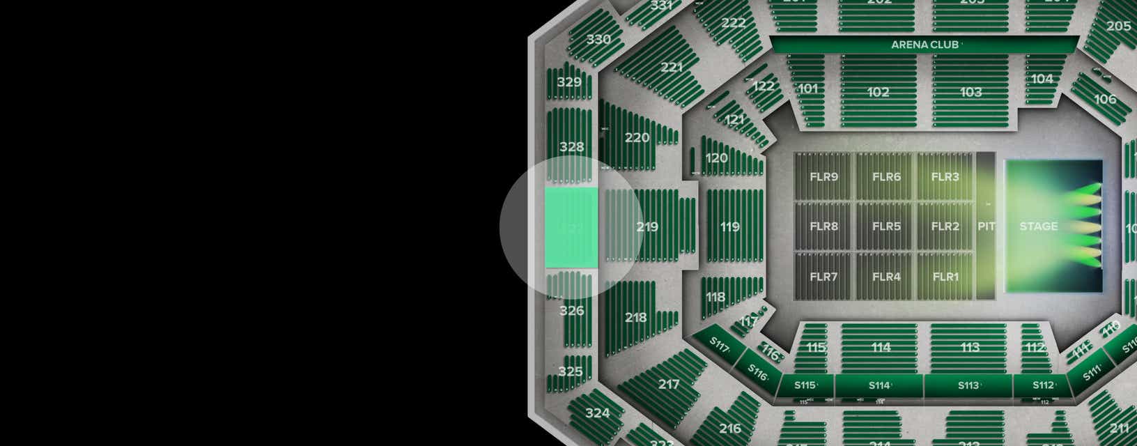 Seat view from Upper