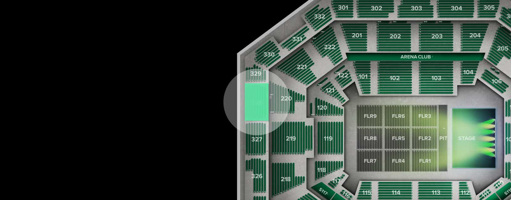 Seat view from Upper