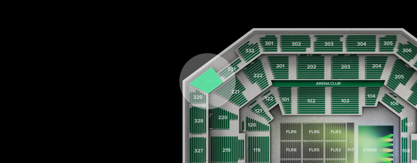 Seat view from Upper