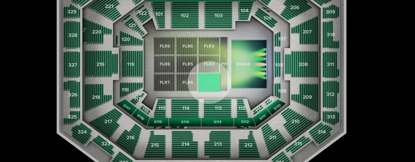 Seat view from Floor