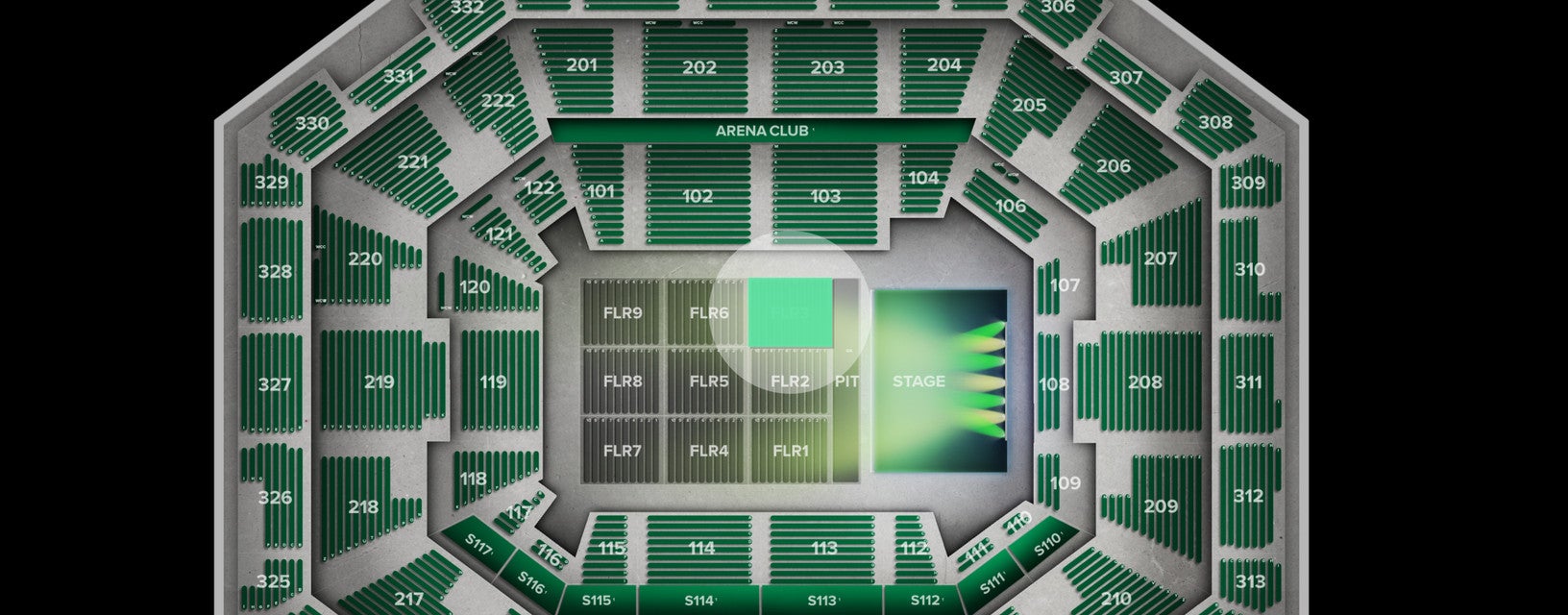 Seat view from Floor
