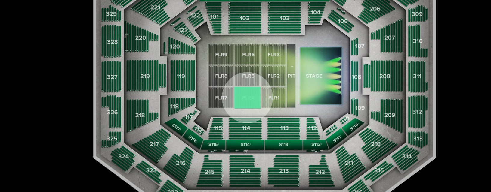 Seat view from Floor