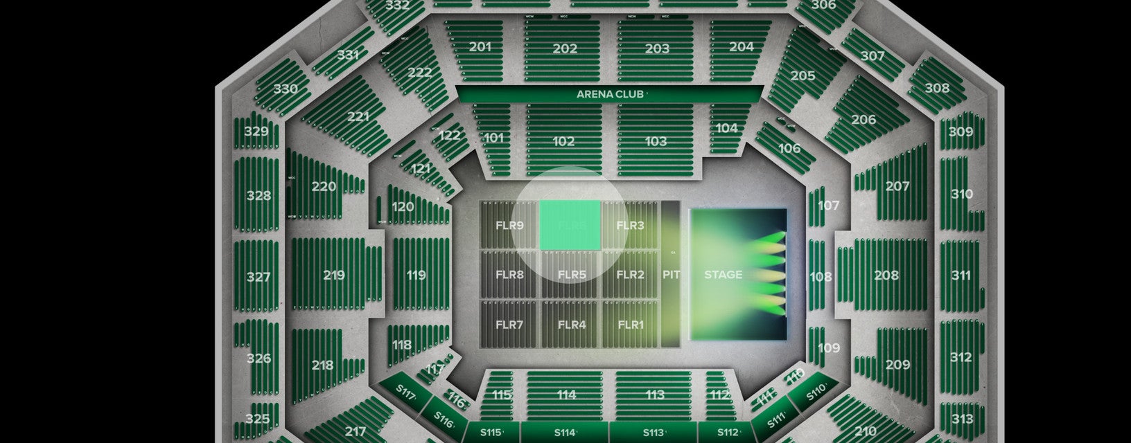 Seat view from Floor