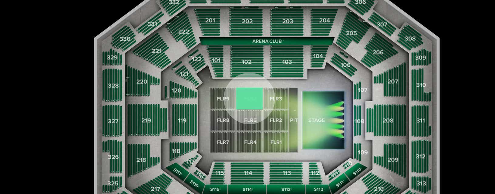 Seat view from Floor