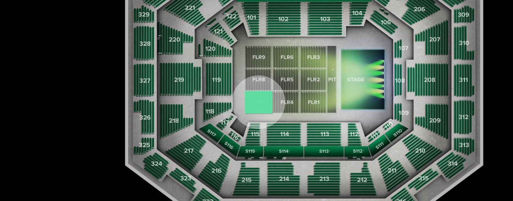 Seat view from Floor