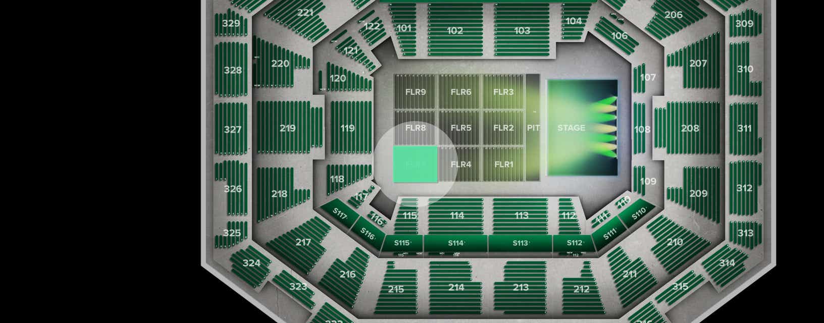 Seat view from Floor