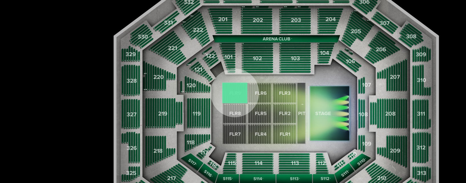 Seat view from Floor