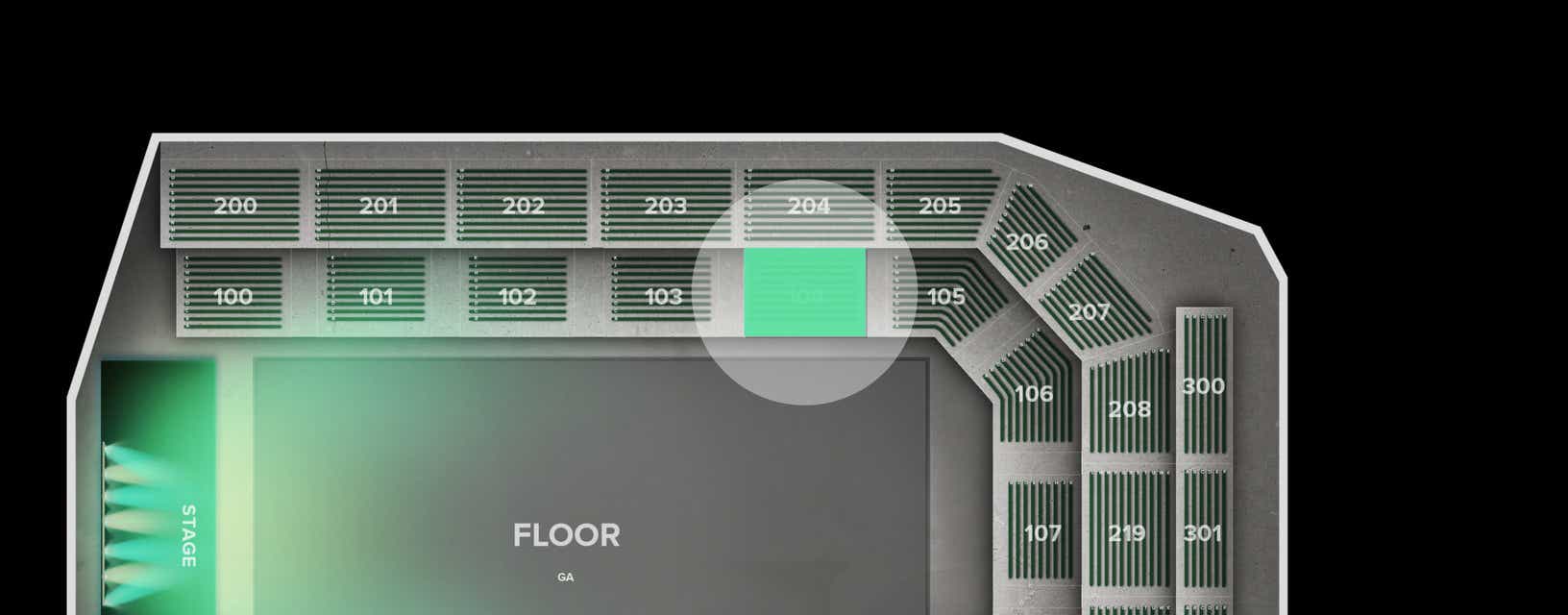 Seat view from Lower