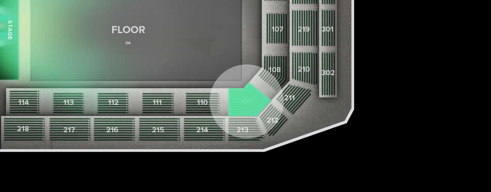 Seat view from Lower