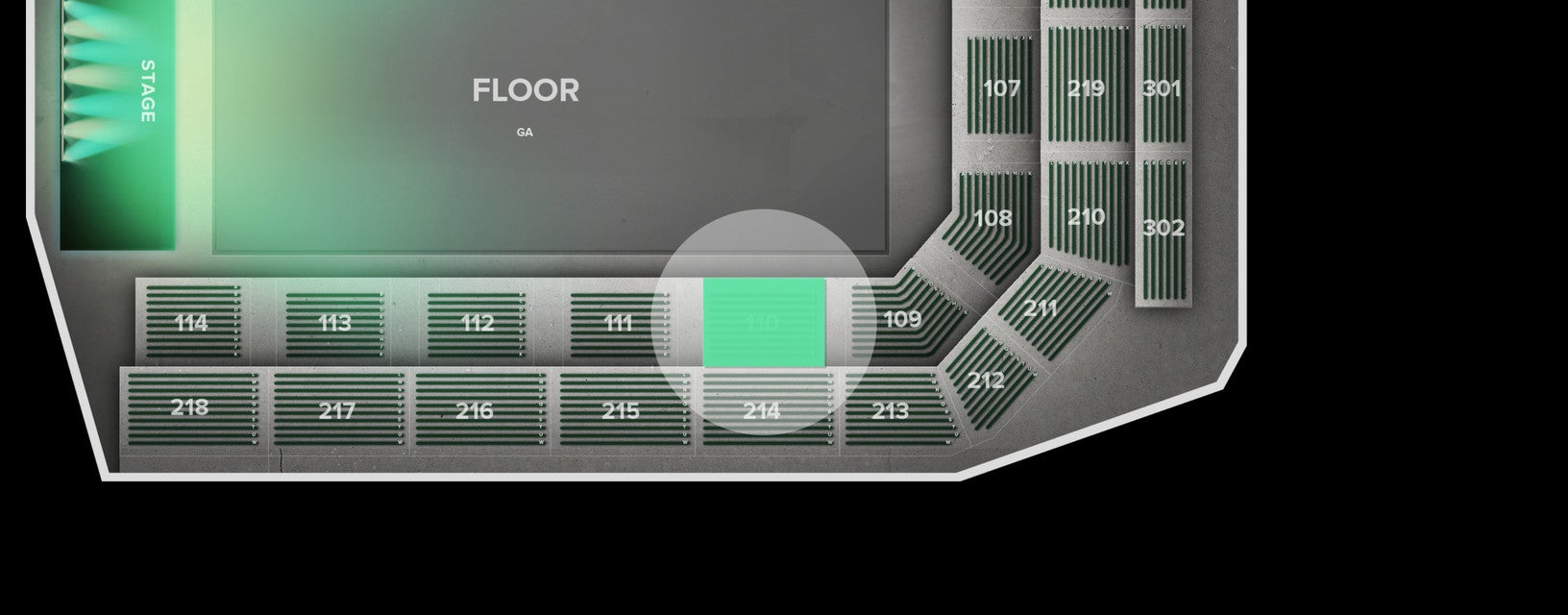 Seat view from Lower