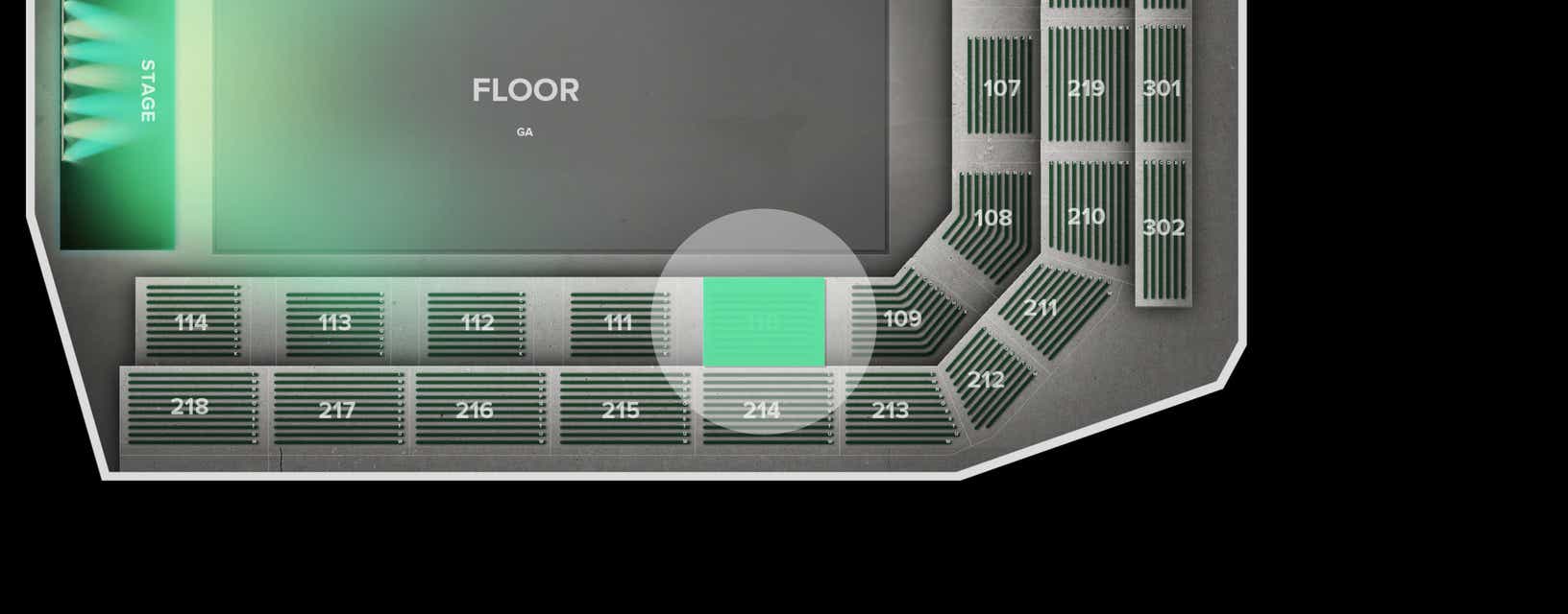 Seat view from Lower