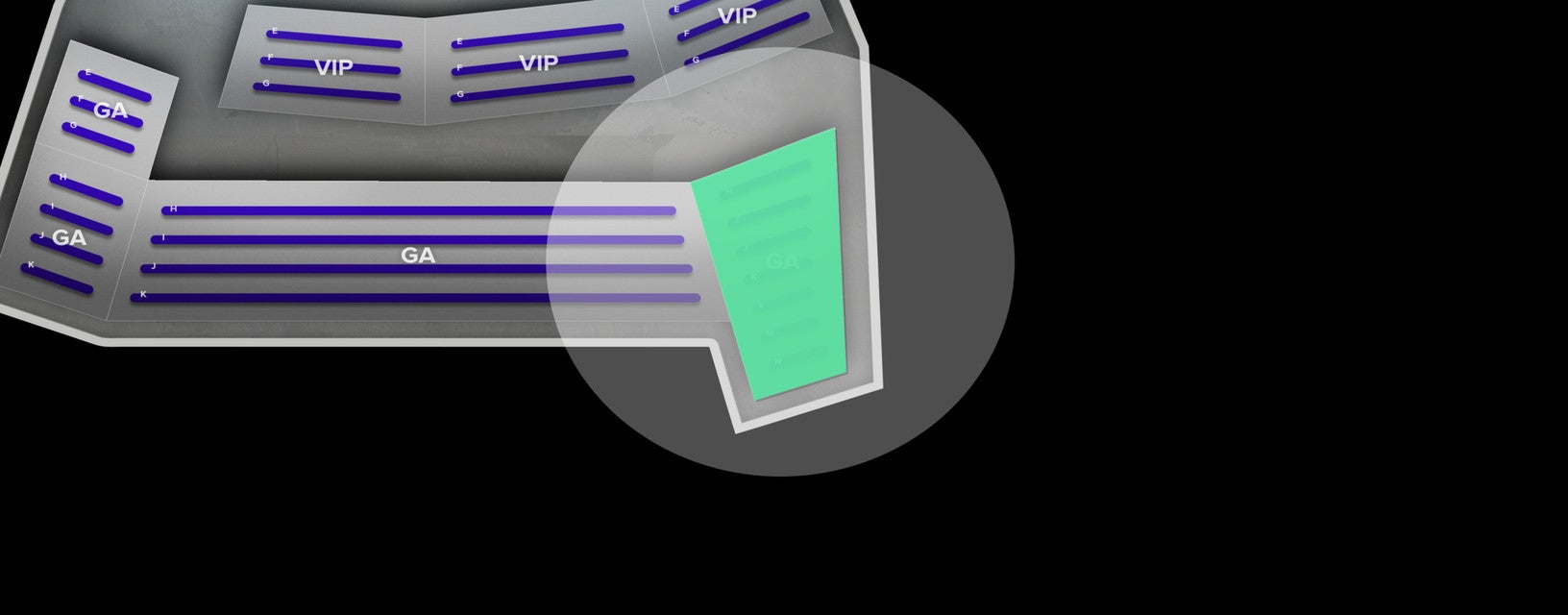 Seat view from General Admission