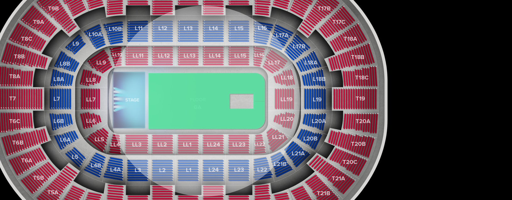 Seat view from Floor