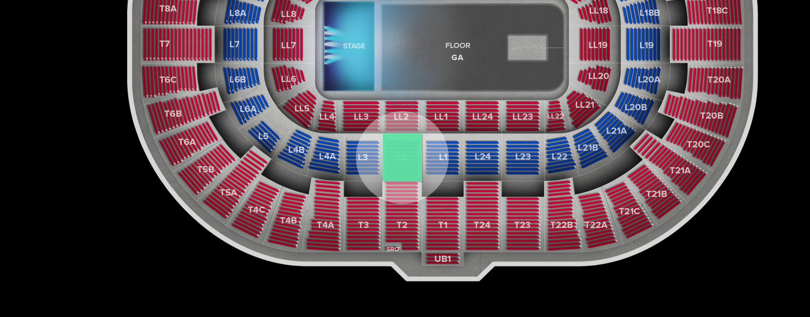 Seat view from Loge