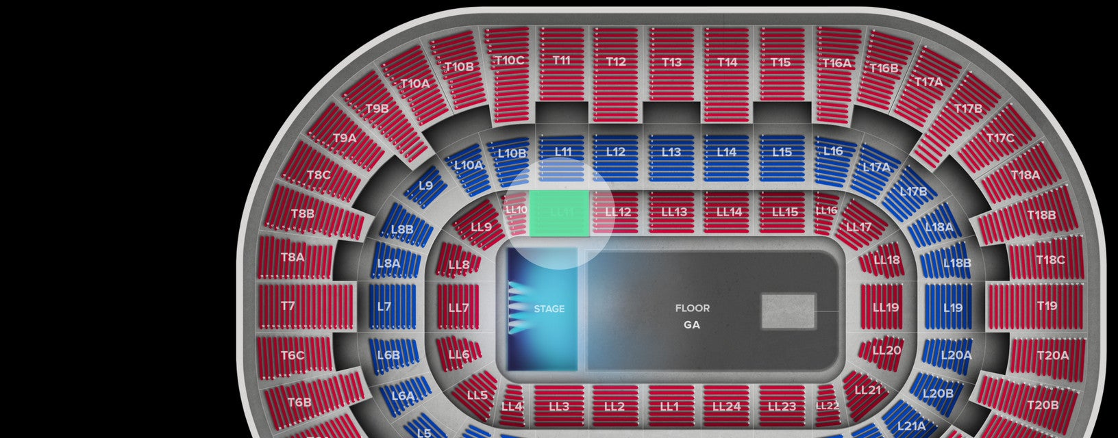 Seat view from Lower Level