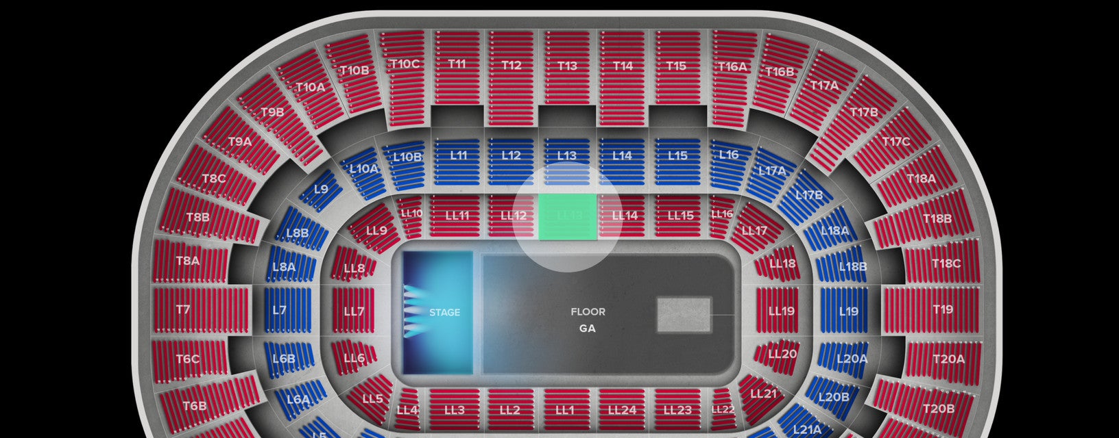 Seat view from Lower Level