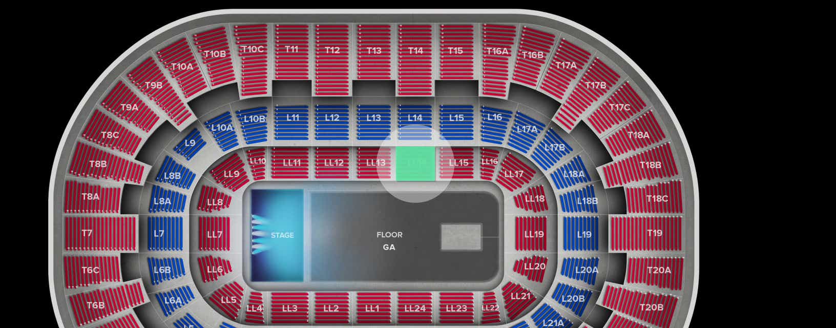Seat view from Lower Level