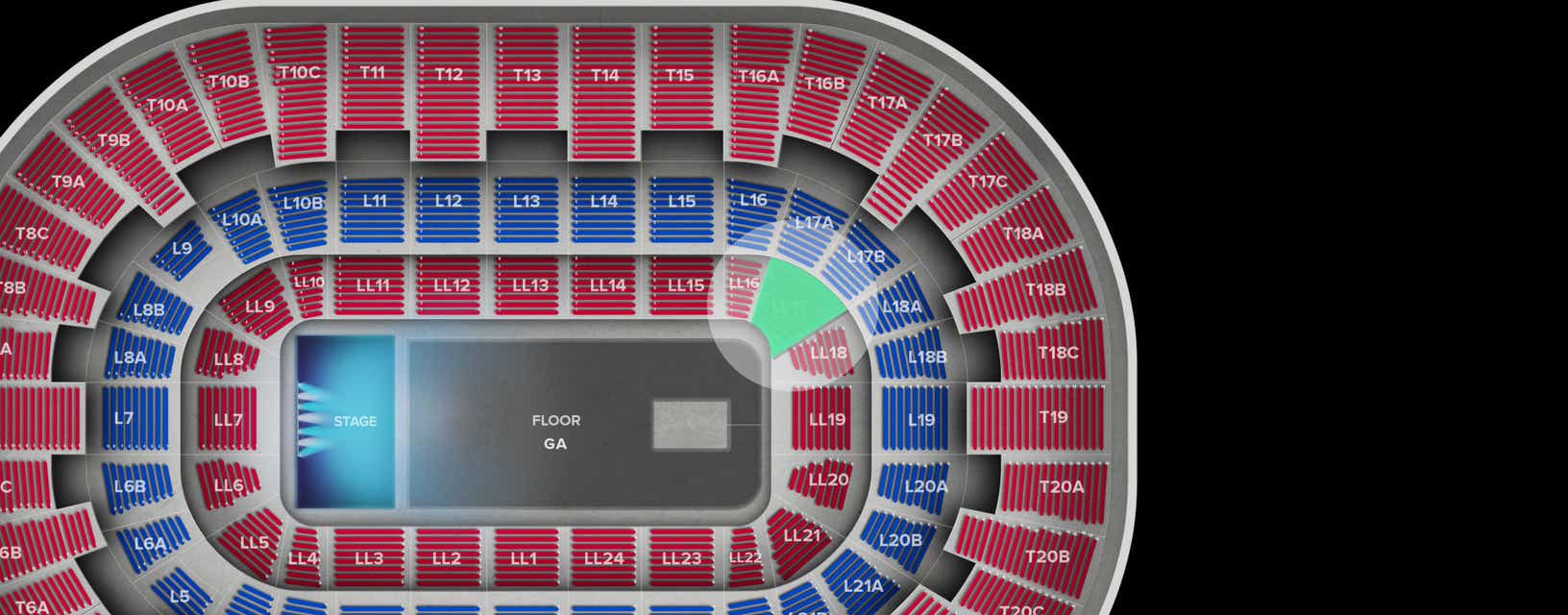 Seat view from Lower Level
