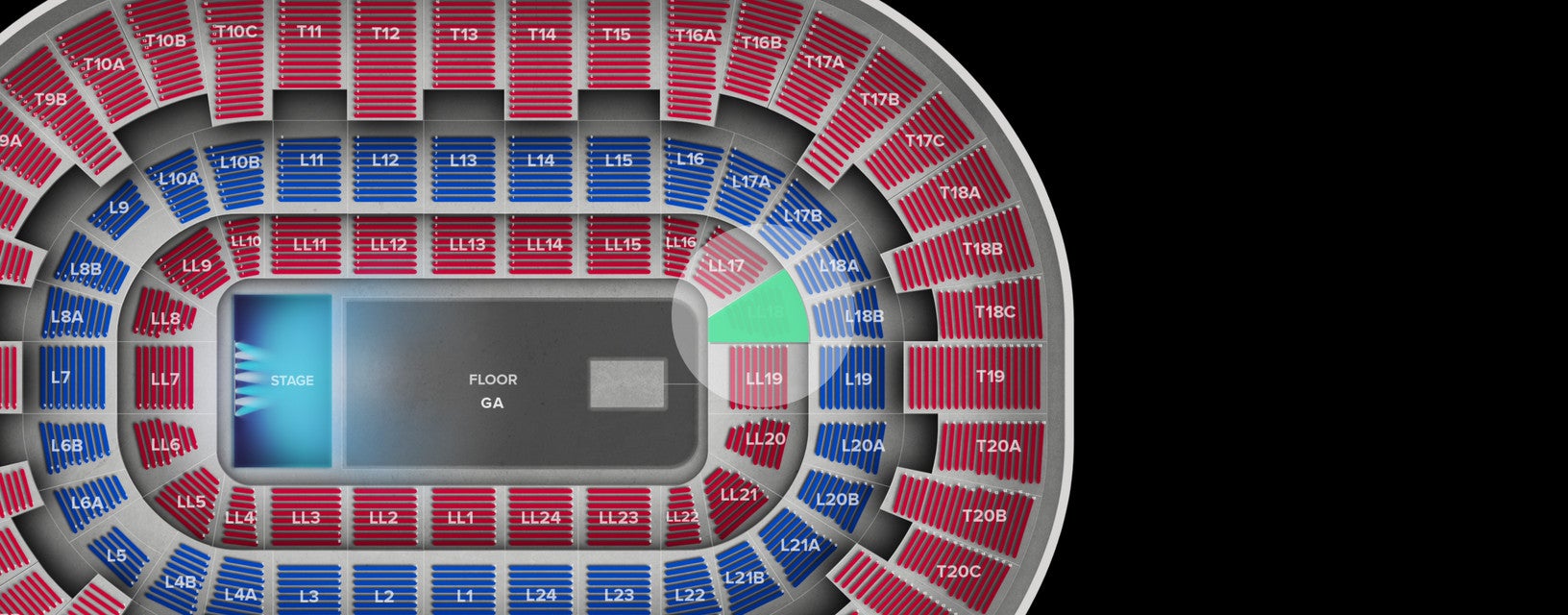 Seat view from Lower Level