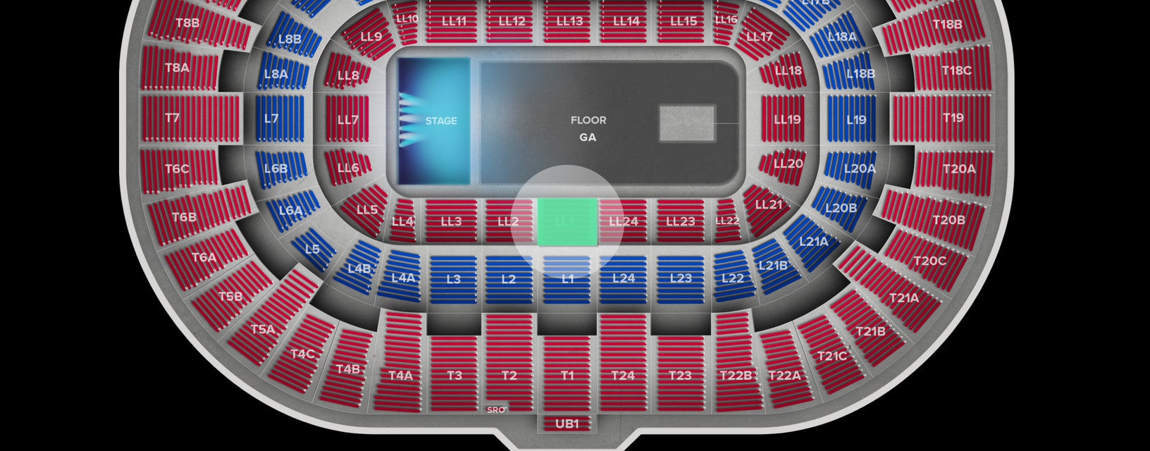 Seat view from Lower Level