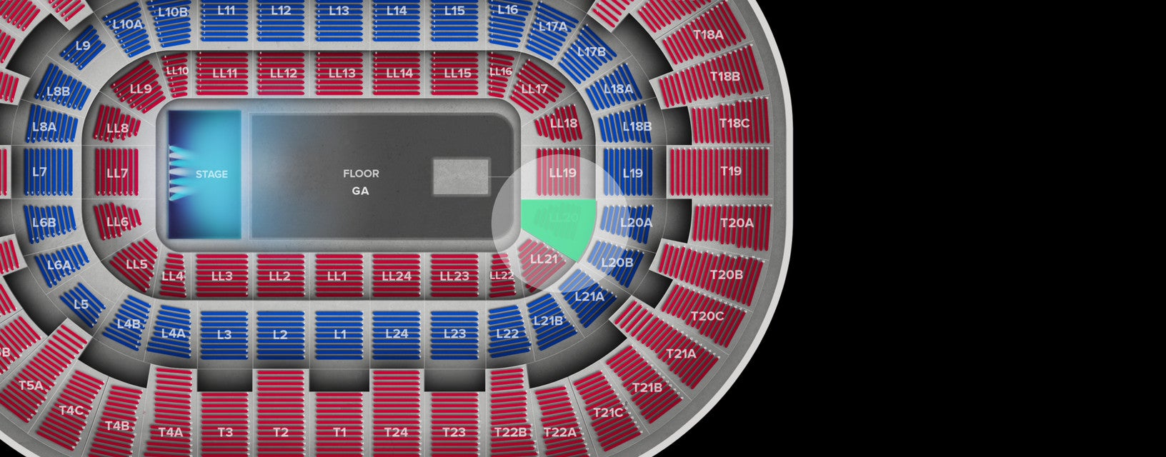 Seat view from Lower Level