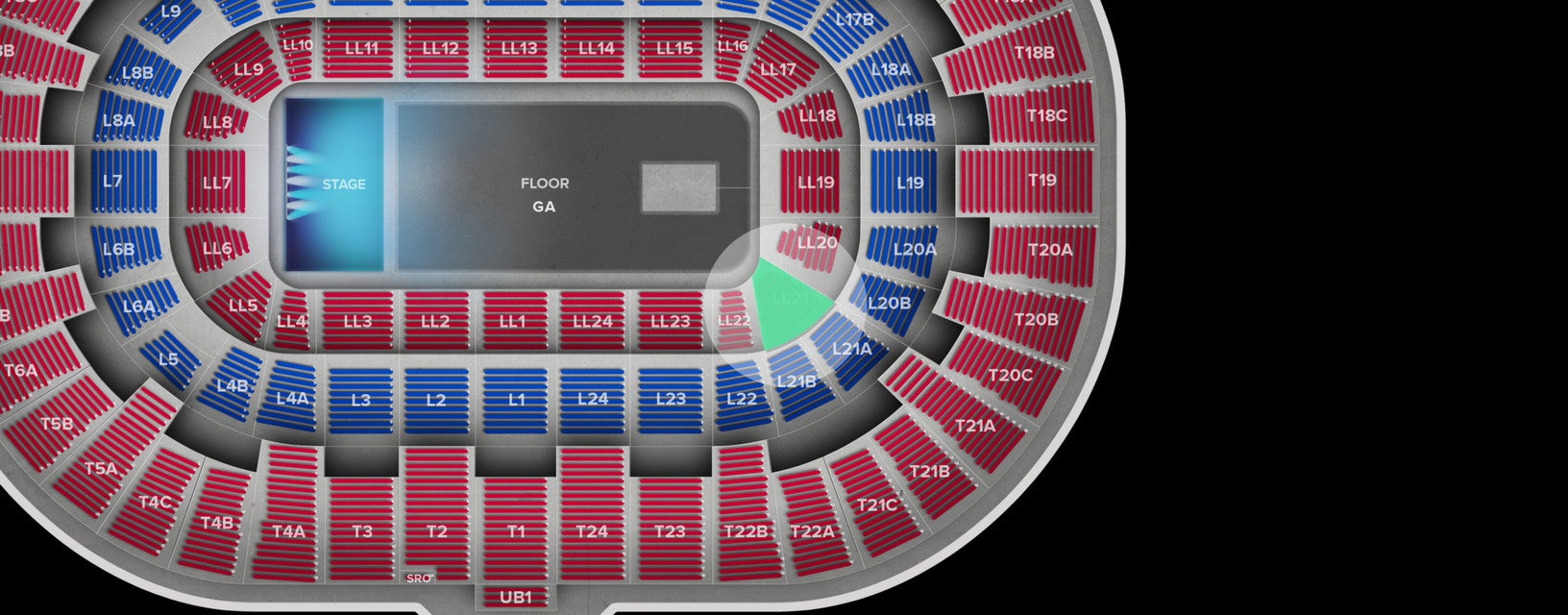 Seat view from Lower Level