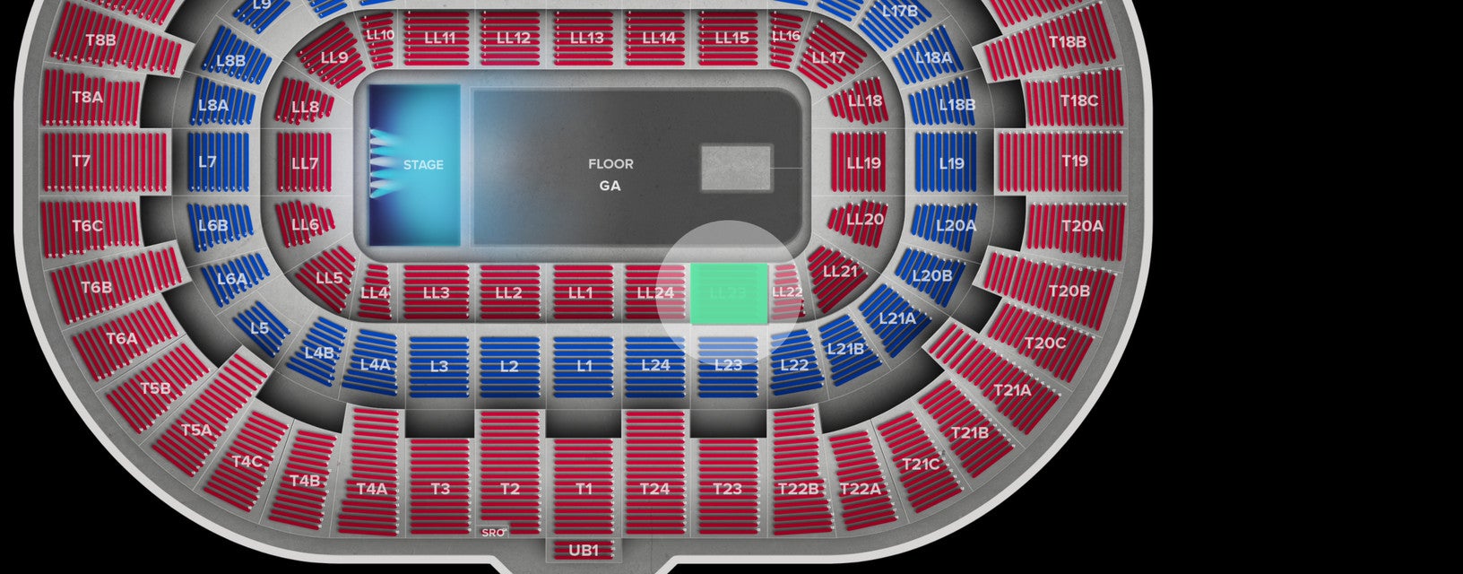 Seat view from Lower Level
