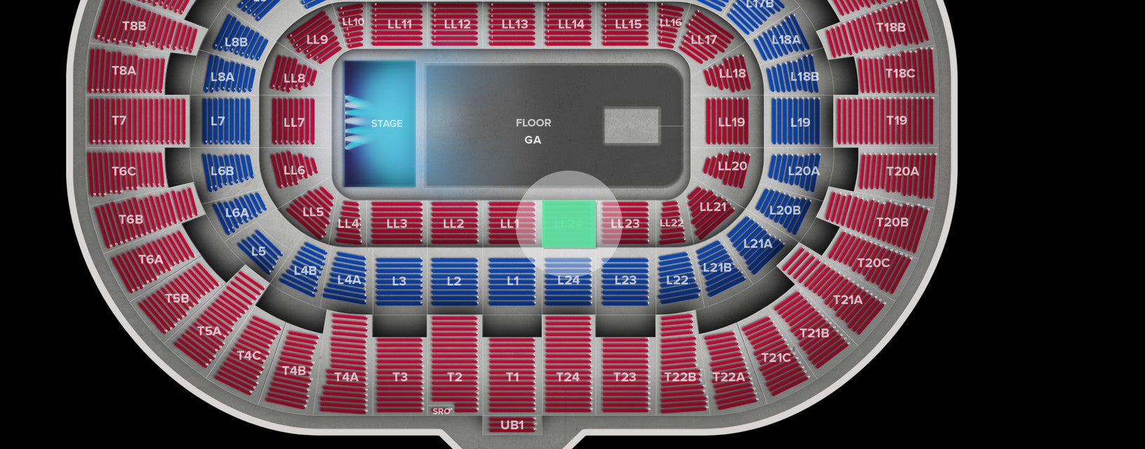 Seat view from Lower Level