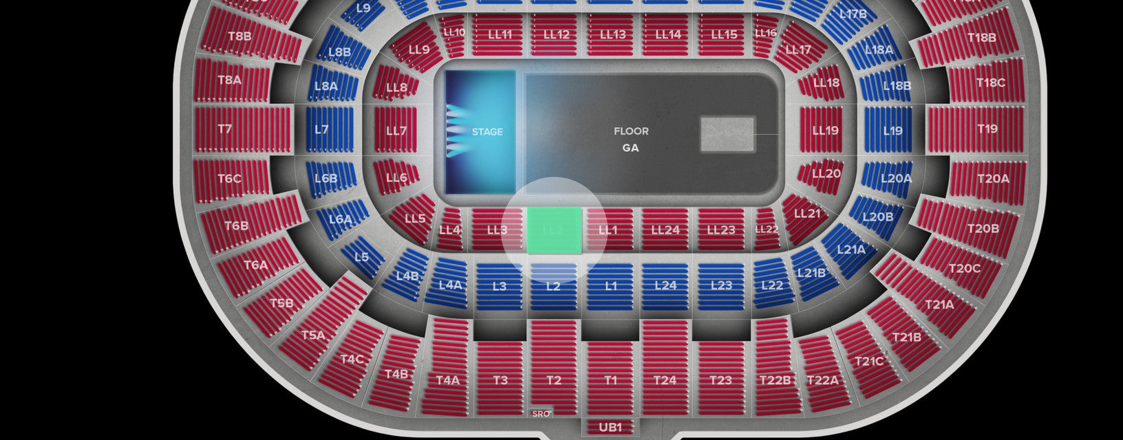 Seat view from Lower Level