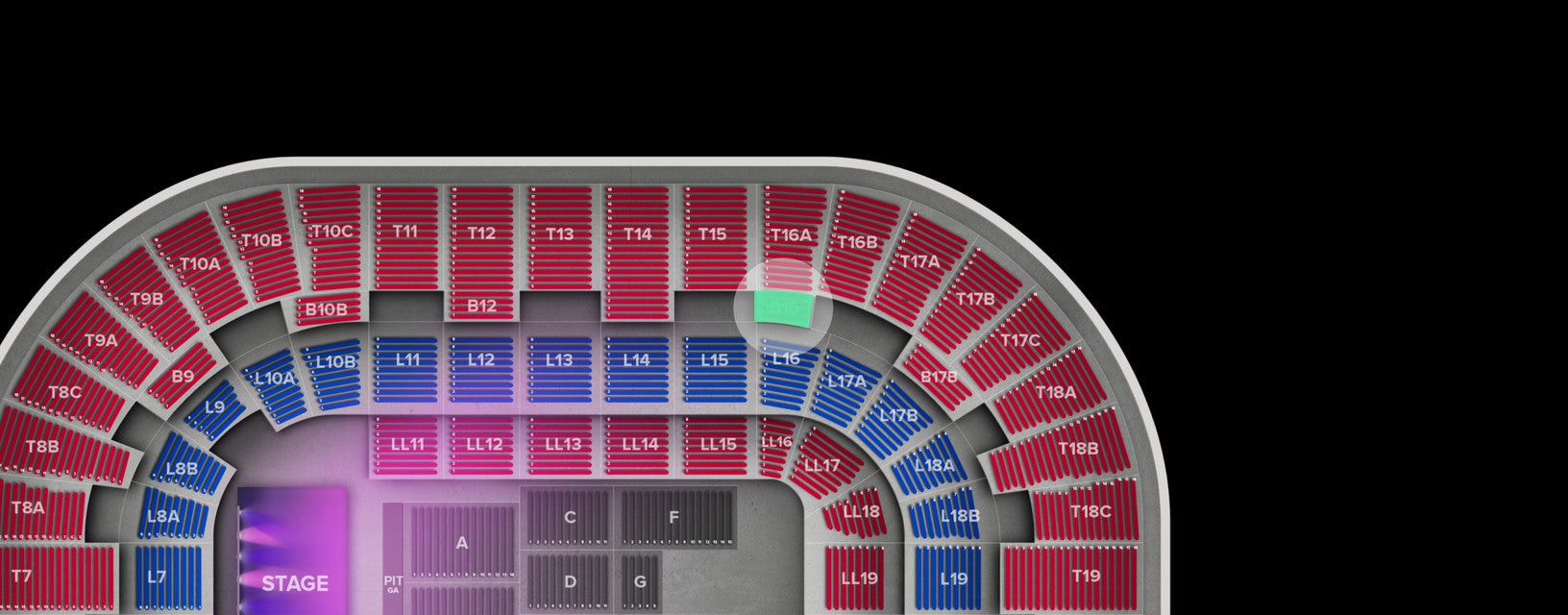 Seat view from Box