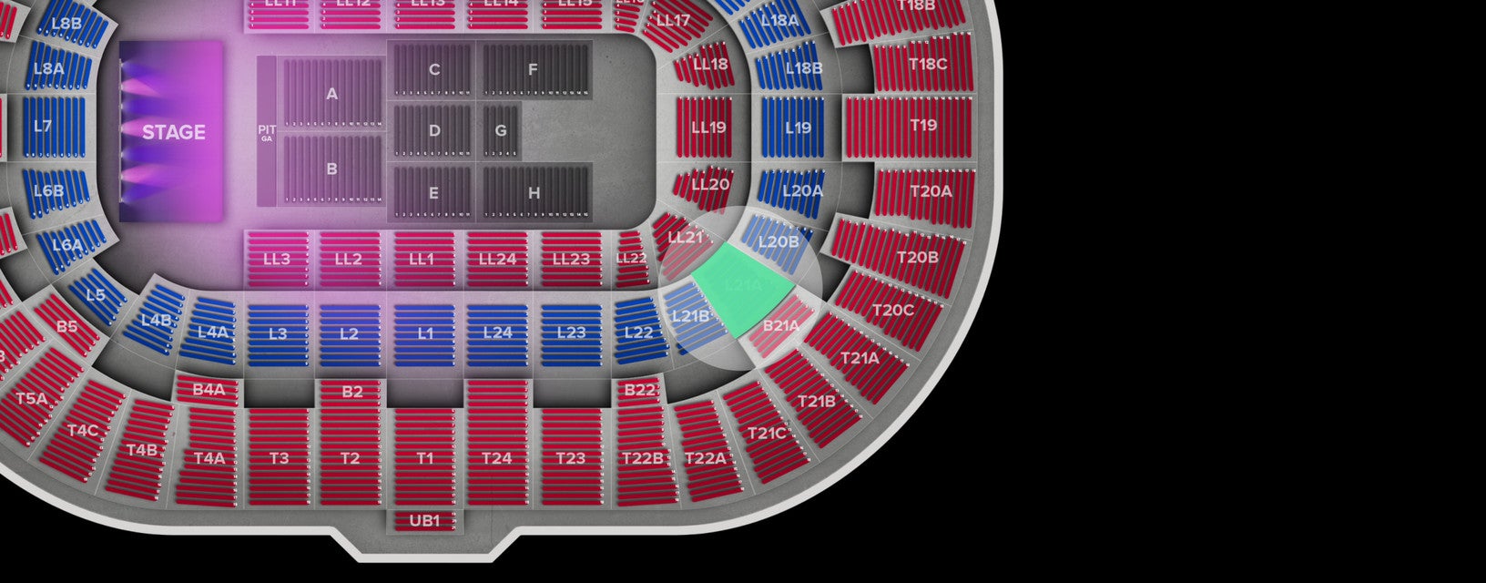 Seat view from Loge